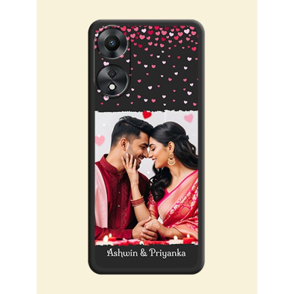 Fall in Love with Your Partner  on Photo on Space Black Soft Matte Phone Cover - Oppo A78 5G