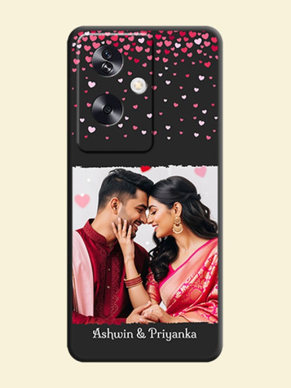 Fall in Love with Your Partner on Photo On Space Black Custom Soft Matte Mobile Back Cover - Oppo A79 5G