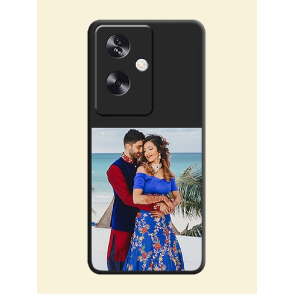 Image Upload With Space Black Color On Custom Soft Matte Mobile Back Cover - Oppo A79 5G Image Upload With Space Black Color On Custom Soft Matte Mobile Back Cover - Oppo A79 5G
