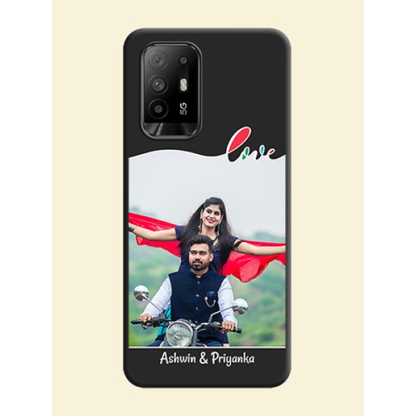 Fall in Love Pattern with Picture on Photo on Space Black Soft Matte Mobile Case - Oppo F19 Pro Plus 5G Fall in Love Pattern with Picture on Photo on Space Black Soft Matte Mobile Case - Oppo F19 Pro Plus 5G