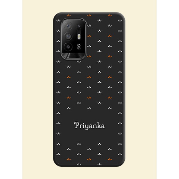 Simple Pattern With Custom Text On Space Black Personalized Soft Matte Phone Covers -Oppo F19 Pro Plus 5G Simple Pattern With Custom Text On Space Black Personalized Soft Matte Phone Covers -Oppo F19 Pro Plus 5G