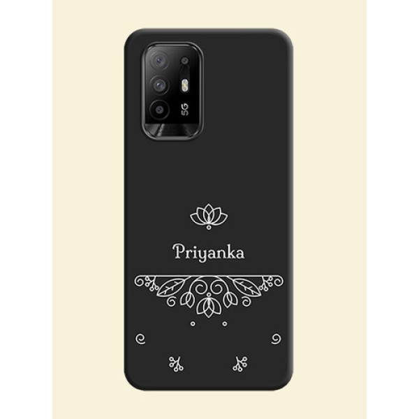 Lotus Garden Custom Text On Space Black Personalized Soft Matte Phone Covers -Oppo F19 Pro Plus 5G Lotus Garden Custom Text On Space Black Personalized Soft Matte Phone Covers -Oppo F19 Pro Plus 5G