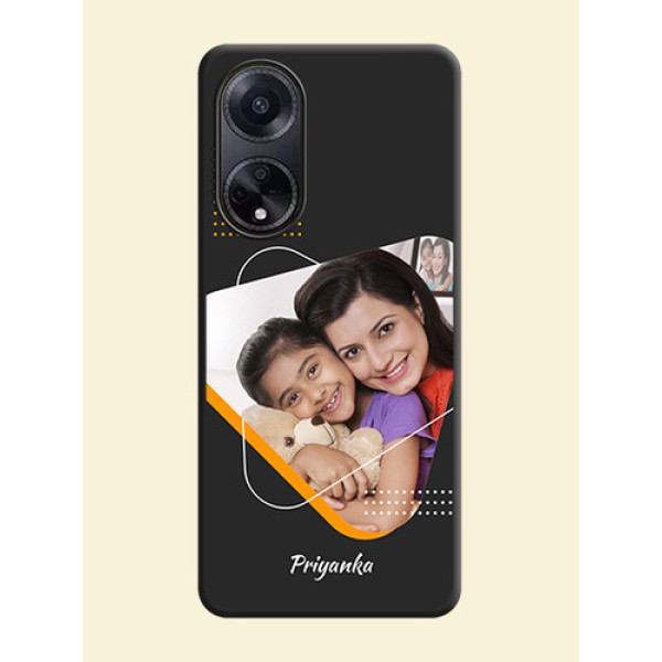 Yellow Triangle - Photo on Space Black Soft Matte Phone Cover - Oppo F23 5G Yellow Triangle - Photo on Space Black Soft Matte Phone Cover - Oppo F23 5G