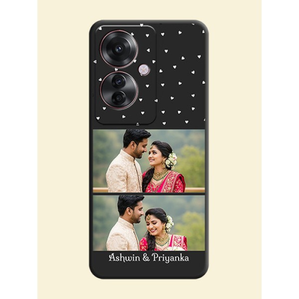 Miniature Love Symbols with Name On Space Black Custom Soft Matte Mobile Back Cover - Oppo F25 Pro 5G Miniature Love Symbols with Name On Space Black Custom Soft Matte Mobile Back Cover - Oppo F25 Pro 5G