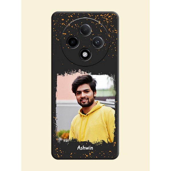 Spray Free Design on Photo On Space Black Custom Soft Matte Mobile Back Cover - Oppo F27 Pro Plus 5G Spray Free Design on Photo On Space Black Custom Soft Matte Mobile Back Cover - Oppo F27 Pro Plus 5G