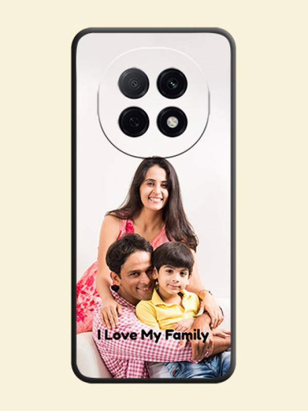 Full Single Pic Upload With Text On Space Black Custom Soft Matte Mobile Back Cover - Oppo F29 Pro 5G