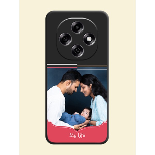 Classic Plain Design with Name On Space Black Custom Soft Matte Mobile Back Cover - Oppo F31 Pro 5G Classic Plain Design with Name On Space Black Custom Soft Matte Mobile Back Cover - Oppo F31 Pro 5G