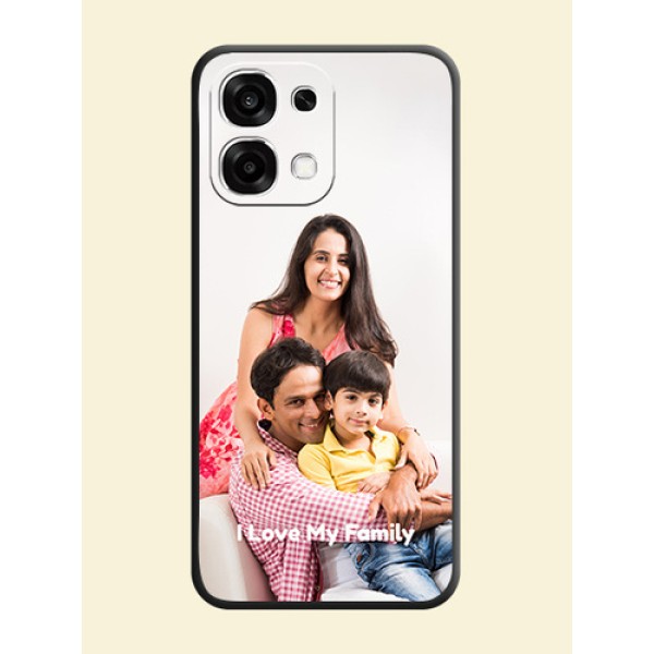 Full Single Pic Upload With Text On Space Black Custom Soft Matte Mobile Back Cover - Oppo F33 5G Full Single Pic Upload With Text On Space Black Custom Soft Matte Mobile Back Cover - Oppo F33 5G