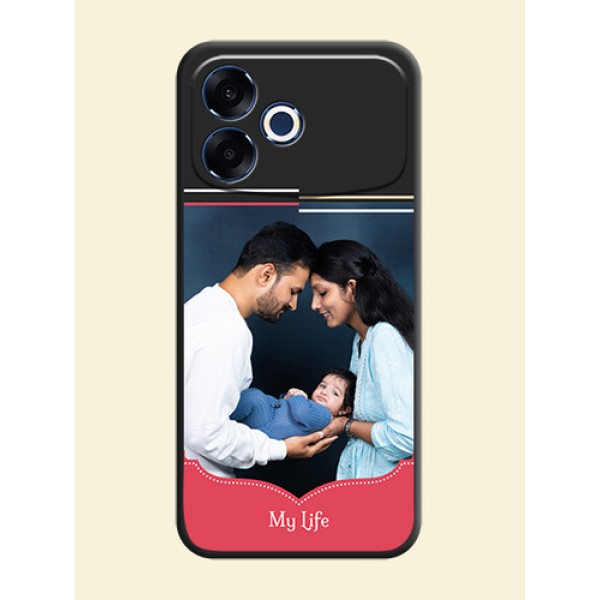 Classic Plain Design with Name On Space Black Custom Soft Matte Mobile Back Cover - Oppo F33 Pro 5G Classic Plain Design with Name On Space Black Custom Soft Matte Mobile Back Cover - Oppo F33 Pro 5G