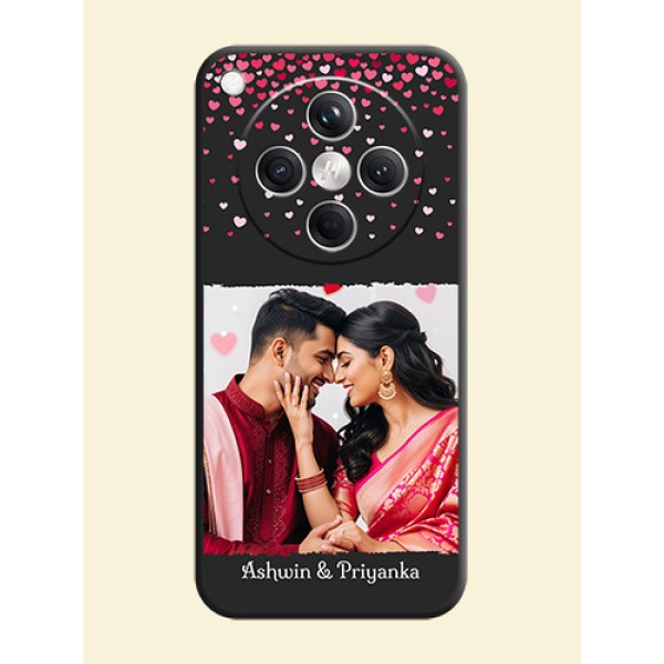 Fall in Love with Your Partner on Photo On Space Black Custom Soft Matte Mobile Back Cover - Oppo Find X8 5G Fall in Love with Your Partner on Photo On Space Black Custom Soft Matte Mobile Back Cover - Oppo Find X8 5G