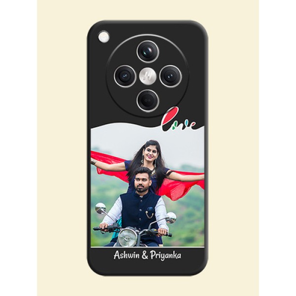 Fall in Love Pattern with Picture on Photo On Space Black Custom Soft Matte Mobile Back Cover - Oppo Find X8 5G Fall in Love Pattern with Picture on Photo On Space Black Custom Soft Matte Mobile Back Cover - Oppo Find X8 5G