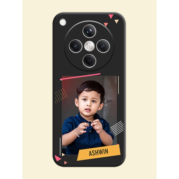 Photo Frame with Triangle Small Dots on Photo On Space Black Custom Soft Matte Mobile Back Cover - Oppo Find X8 5G Photo Frame with Triangle Small Dots on Photo On Space Black Custom Soft Matte Mobile Back Cover - Oppo Find X8 5G