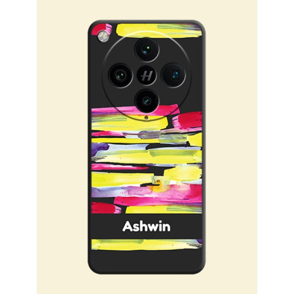 Brush Coloured On Space Black Custom Soft Matte Mobile Back Cover - Oppo Find X8 Pro 5G Brush Coloured On Space Black Custom Soft Matte Mobile Back Cover - Oppo Find X8 Pro 5G