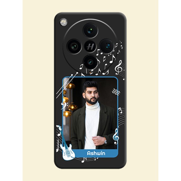 Musical Theme Design with Text on Photo On Space Black Custom Soft Matte Mobile Back Cover - Oppo Find X8 Pro 5G Musical Theme Design with Text on Photo On Space Black Custom Soft Matte Mobile Back Cover - Oppo Find X8 Pro 5G