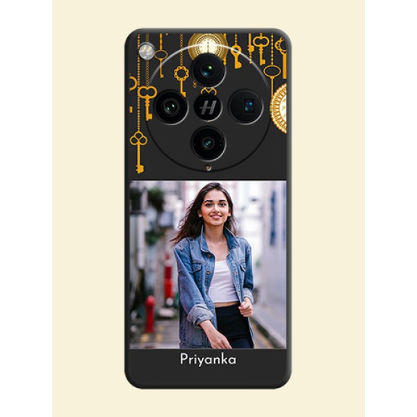 Decorative Design with Text On Space Black Custom Soft Matte Mobile Back Cover - Oppo Find X8 Pro 5G Decorative Design with Text On Space Black Custom Soft Matte Mobile Back Cover - Oppo Find X8 Pro 5G