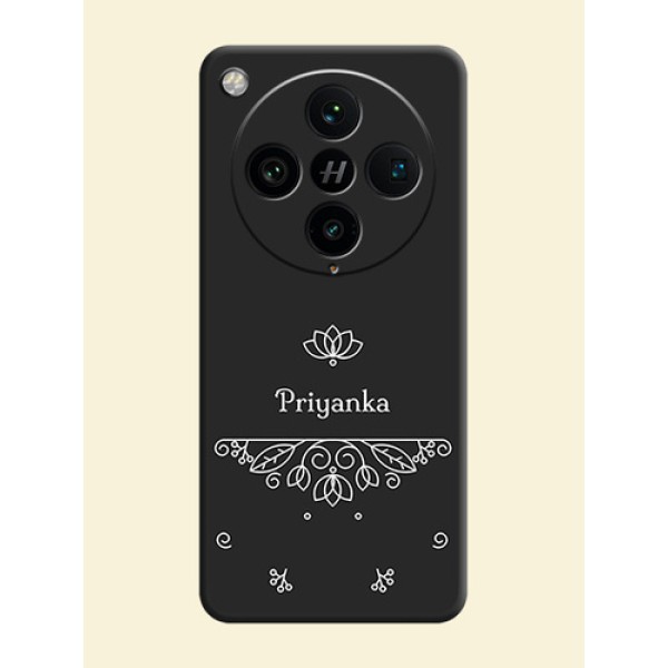 Lotus Garden Custom Text On Space Black Custom Soft Matte Mobile Back Cover - Oppo Find X8 Pro 5G Lotus Garden Custom Text On Space Black Custom Soft Matte Mobile Back Cover - Oppo Find X8 Pro 5G