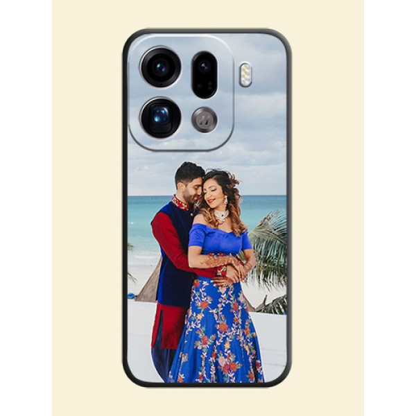 Full Single Pic Upload On Space Black Custom Soft Matte Mobile Back Cover - Oppo Find X9 Pro 5G Full Single Pic Upload On Space Black Custom Soft Matte Mobile Back Cover - Oppo Find X9 Pro 5G