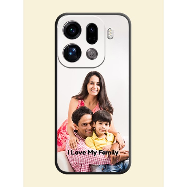 Full Single Pic Upload With Text On Space Black Custom Soft Matte Mobile Back Cover - Oppo Find X9 Pro 5G Full Single Pic Upload With Text On Space Black Custom Soft Matte Mobile Back Cover - Oppo Find X9 Pro 5G