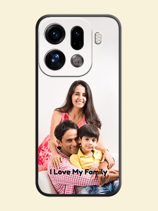 Full Single Pic Upload With Text On Space Black Custom Soft Matte Mobile Back Cover - Oppo Find X9 Pro 5G