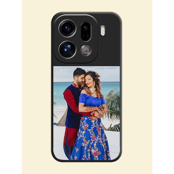 Image Upload With Space Black Color On Custom Soft Matte Mobile Back Cover - Oppo Find X9 Pro 5G Image Upload With Space Black Color On Custom Soft Matte Mobile Back Cover - Oppo Find X9 Pro 5G