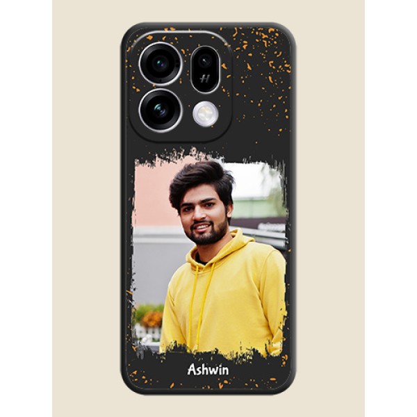 Spray Free Design on Photo On Space Black Custom Soft Matte Mobile Back Cover - Oppo Find X9s 5G Spray Free Design on Photo On Space Black Custom Soft Matte Mobile Back Cover - Oppo Find X9s 5G