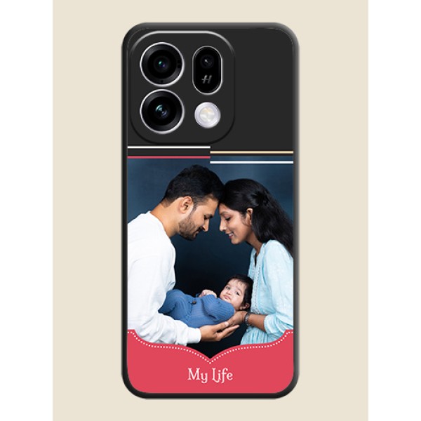 Classic Plain Design with Name On Space Black Custom Soft Matte Mobile Back Cover - Oppo Find X9s 5G Classic Plain Design with Name On Space Black Custom Soft Matte Mobile Back Cover - Oppo Find X9s 5G