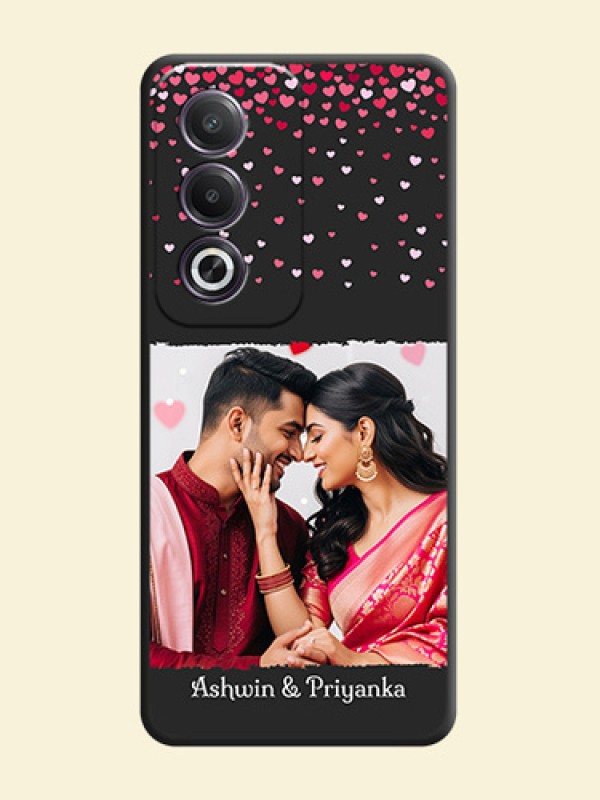 Fall in Love with Your Partner on Photo On Space Black Custom Soft Matte Mobile Back Cover - Oppo K12x 5G