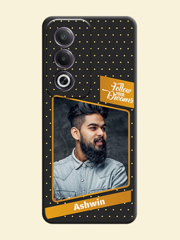 Follow Your Dreams with White Dots On Space Black Custom Soft Matte Mobile Back Cover - Oppo K12x 5G
