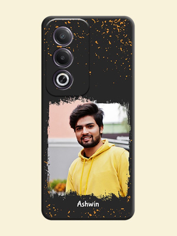 Spray Free Design on Photo On Space Black Custom Soft Matte Mobile Back Cover - Oppo K12x 5G