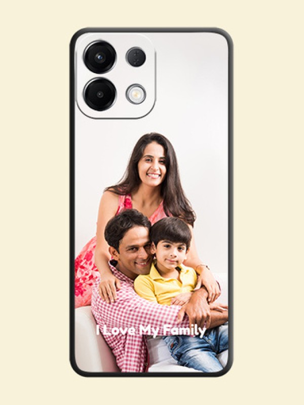 Full Single Pic Upload With Text On Space Black Custom Soft Matte Mobile Back Cover - Oppo K13 5G