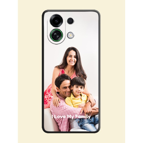 Full Single Pic Upload With Text On Space Black Custom Soft Matte Mobile Back Cover - Oppo K13 Turbo 5G Full Single Pic Upload With Text On Space Black Custom Soft Matte Mobile Back Cover - Oppo K13 Turbo 5G