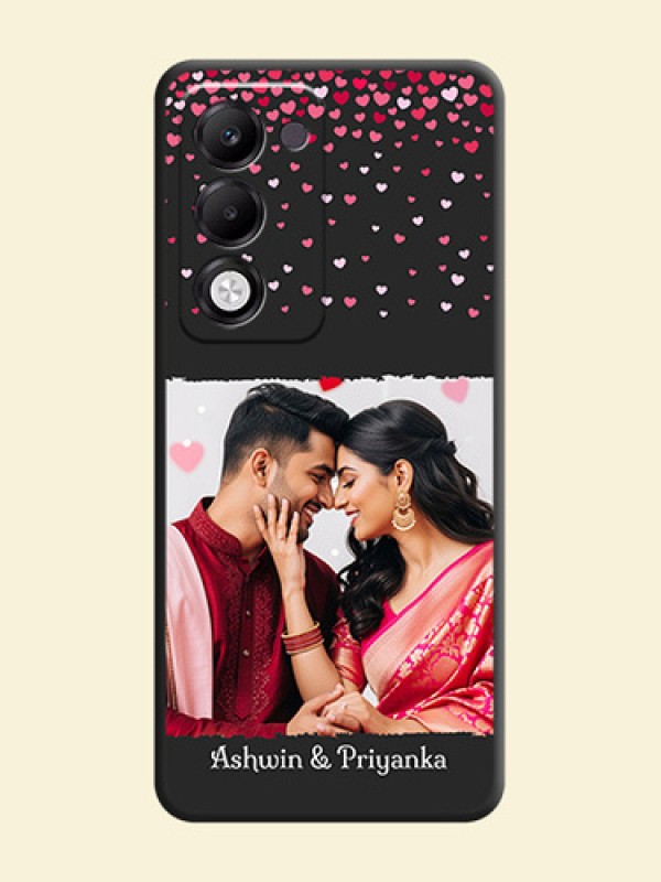 Fall in Love with Your Partner on Photo On Space Black Custom Soft Matte Mobile Back Cover - Oppo k13x 5G