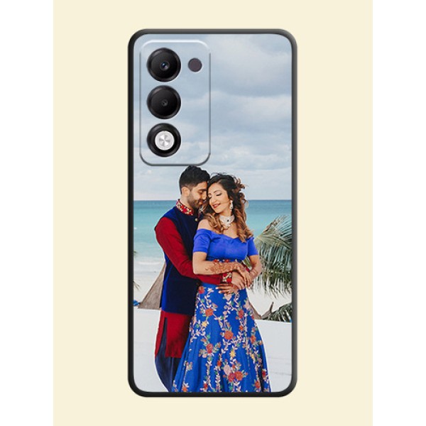 Full Single Pic Upload On Space Black Custom Soft Matte Mobile Back Cover - Oppo k13x 5G Full Single Pic Upload On Space Black Custom Soft Matte Mobile Back Cover - Oppo k13x 5G