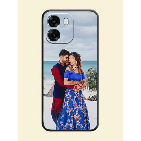 Full Single Pic Upload On Space Black Custom Soft Matte Mobile Back Cover - Oppo K14 5G Full Single Pic Upload On Space Black Custom Soft Matte Mobile Back Cover - Oppo K14 5G
