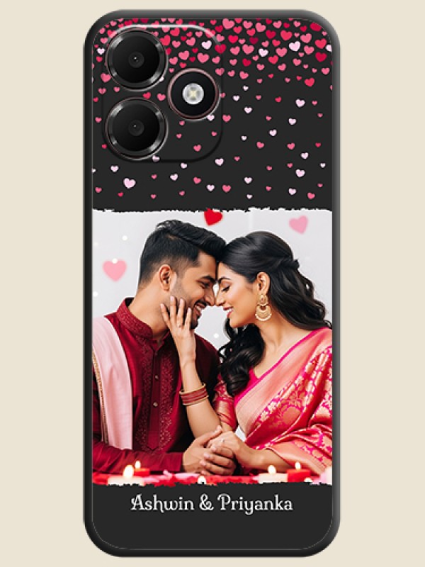 Fall in Love with Your Partner on Photo On Space Black Custom Soft Matte Mobile Back Cover - Oppo K14 Lite 4G