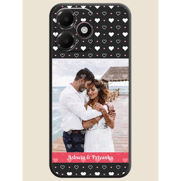 White Color Love Symbols with Text Design on Photo On Space Black Custom Soft Matte Mobile Back Cover - Oppo K14 Lite 4G White Color Love Symbols with Text Design on Photo On Space Black Custom Soft Matte Mobile Back Cover - Oppo K14 Lite 4G
