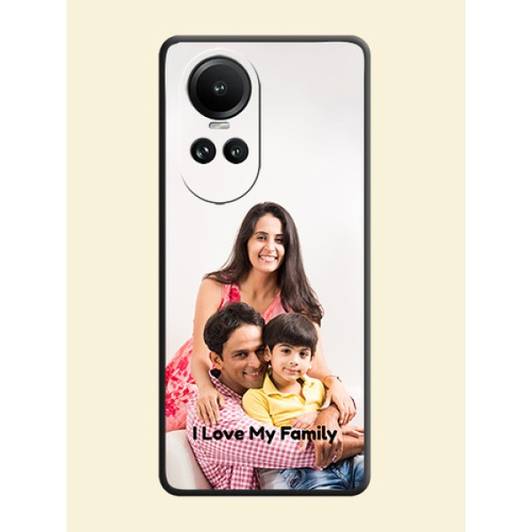 Full Single Pic Upload With Text On Space Black Personalized Soft Matte Phone Covers - Reno 10 5G Full Single Pic Upload With Text On Space Black Personalized Soft Matte Phone Covers - Reno 10 5G