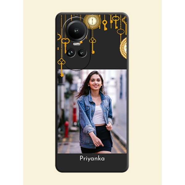Decorative Design with Text on Space Black Custom Soft Matte Back Cover - Reno 10 Pro 5G Decorative Design with Text on Space Black Custom Soft Matte Back Cover - Reno 10 Pro 5G