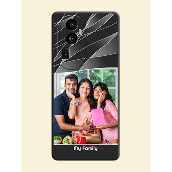 Mixed Wave Lines - Photo on Space Black Soft Matte Mobile Cover - Reno 10 Pro Plus 5G Mixed Wave Lines - Photo on Space Black Soft Matte Mobile Cover - Reno 10 Pro Plus 5G