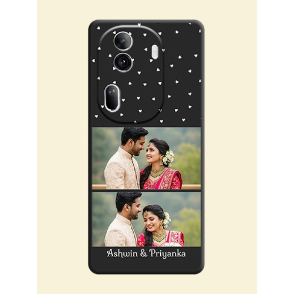 Miniature Love Symbols with Name on Space Black Custom Soft Matte Back Cover - Reno 11 Pro 5G Miniature Love Symbols with Name on Space Black Custom Soft Matte Back Cover - Reno 11 Pro 5G