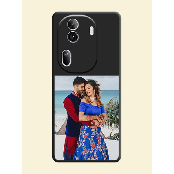 Image Upload With Space Black Color On Custom Soft Matte Mobile Back Cover - Oppo Reno 11 Pro 5G Image Upload With Space Black Color On Custom Soft Matte Mobile Back Cover - Oppo Reno 11 Pro 5G