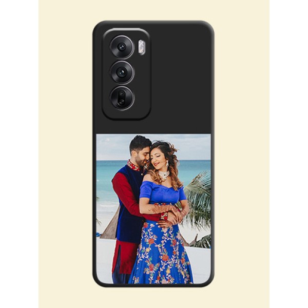 Image Upload With Space Black Color On Custom Soft Matte Mobile Back Cover - Oppo Reno 12 5G Image Upload With Space Black Color On Custom Soft Matte Mobile Back Cover - Oppo Reno 12 5G