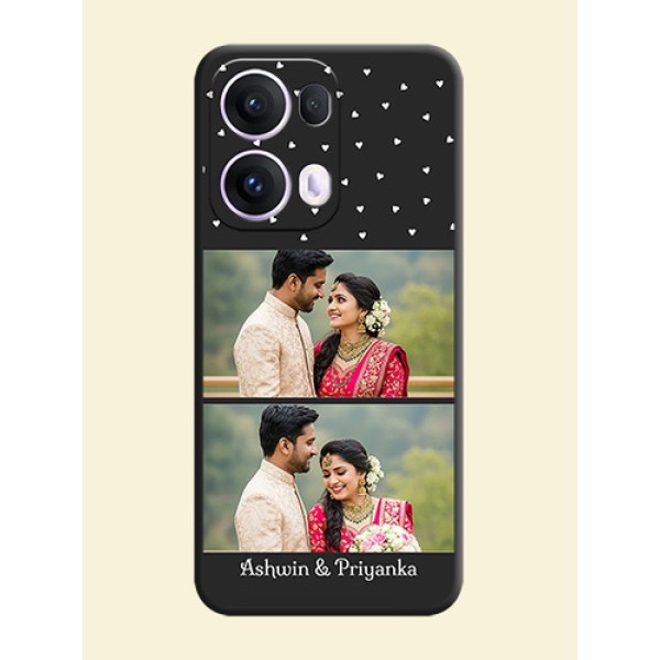 Miniature Love Symbols with Name On Space Black Custom Soft Matte Mobile Back Cover - Oppo Reno 13 Pro 5G Miniature Love Symbols with Name On Space Black Custom Soft Matte Mobile Back Cover - Oppo Reno 13 Pro 5G