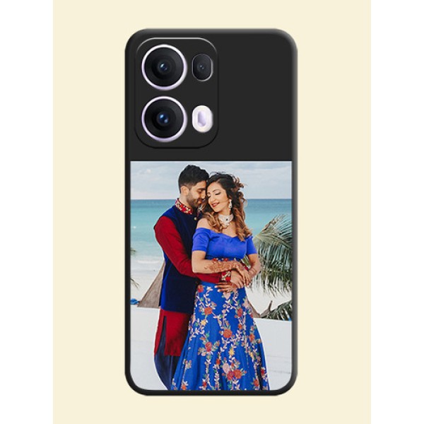 Image Upload With Space Black Color On Custom Soft Matte Mobile Back Cover - Oppo Reno 13 Pro 5G Image Upload With Space Black Color On Custom Soft Matte Mobile Back Cover - Oppo Reno 13 Pro 5G