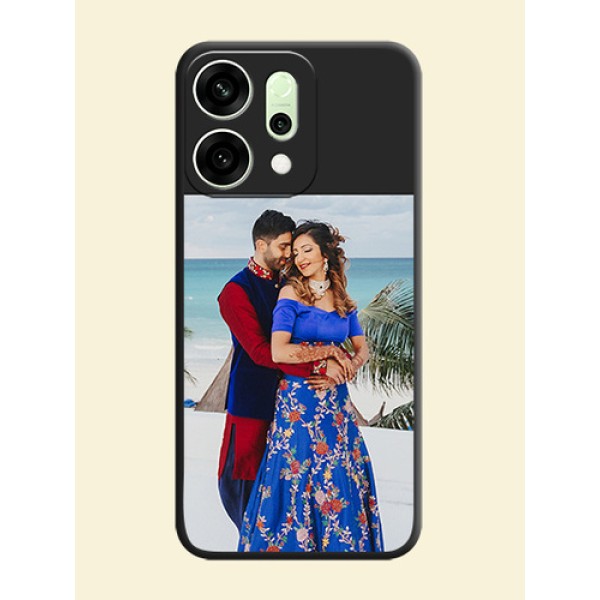 Image Upload With Space Black Color On Custom Soft Matte Mobile Back Cover - Oppo Reno 14 5G Image Upload With Space Black Color On Custom Soft Matte Mobile Back Cover - Oppo Reno 14 5G