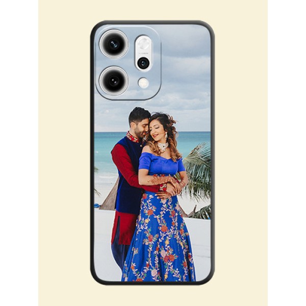 Full Single Pic Upload On Space Black Custom Soft Matte Mobile Back Cover - Oppo Reno 14 Pro 5G Full Single Pic Upload On Space Black Custom Soft Matte Mobile Back Cover - Oppo Reno 14 Pro 5G