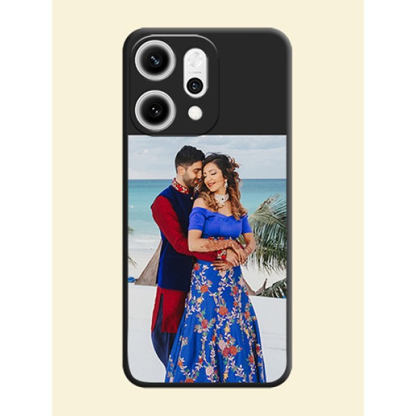 Image Upload With Space Black Color On Custom Soft Matte Mobile Back Cover - Oppo Reno 14 Pro 5G Image Upload With Space Black Color On Custom Soft Matte Mobile Back Cover - Oppo Reno 14 Pro 5G