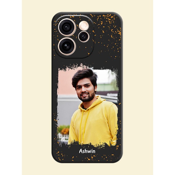 Spray Free Design on Photo On Space Black Custom Soft Matte Mobile Back Cover - Oppo Reno 15 Pro 5G Spray Free Design on Photo On Space Black Custom Soft Matte Mobile Back Cover - Oppo Reno 15 Pro 5G
