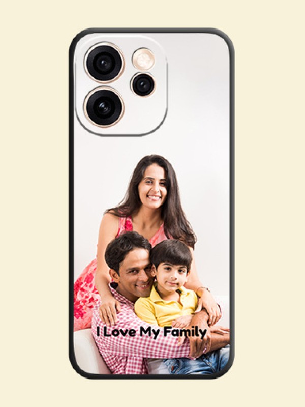 Full Single Pic Upload With Text On Space Black Custom Soft Matte Mobile Back Cover - Oppo Reno 15 Pro 5G