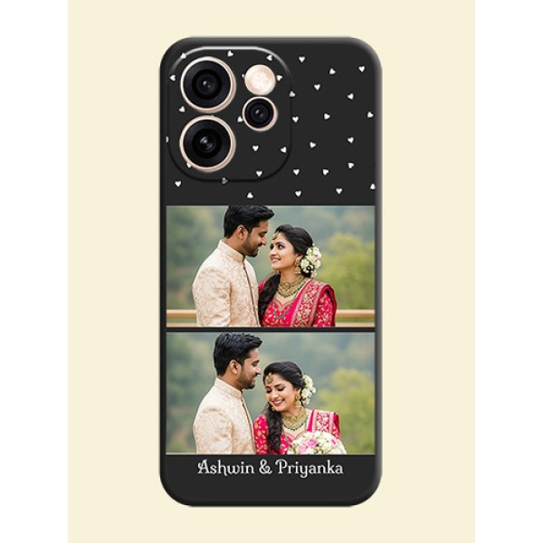 Miniature Love Symbols with Name On Space Black Custom Soft Matte Mobile Back Cover - Oppo Reno 15 Pro Mini 5G Miniature Love Symbols with Name On Space Black Custom Soft Matte Mobile Back Cover - Oppo Reno 15 Pro Mini 5G